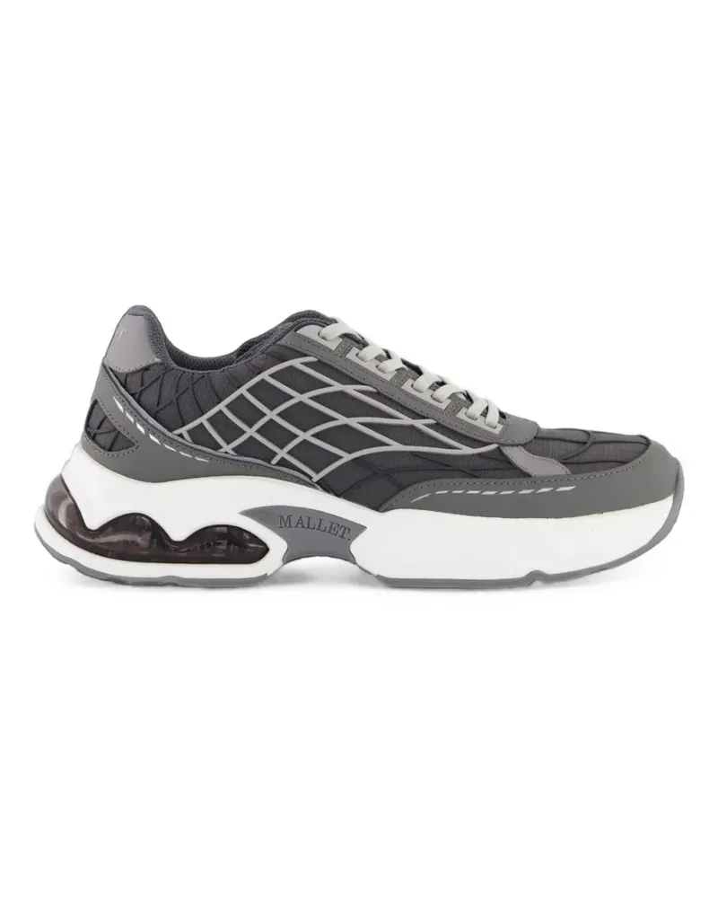 Mallet Neptune Low-Top-Sneakers mit Mesh-Einsätzen - Grau Grau