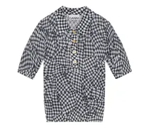 Oberteil mit Jacquardmuster - Schwarz