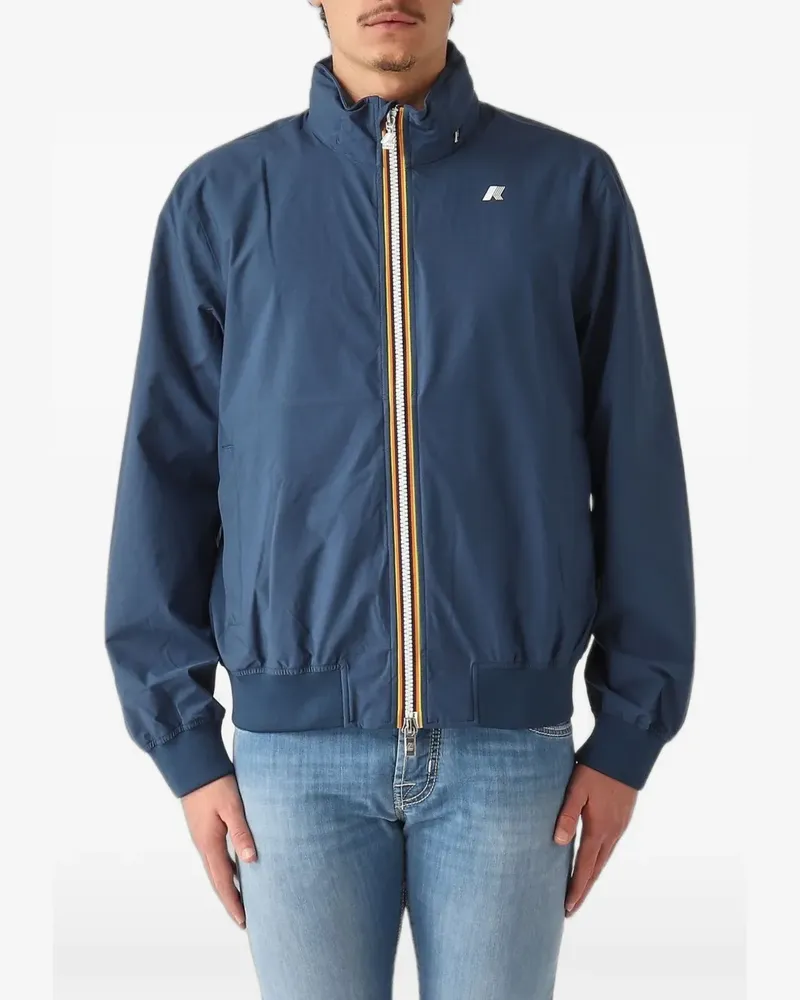 K-Way Arsene Stretch Dot Bomberjacke - Blau Blau