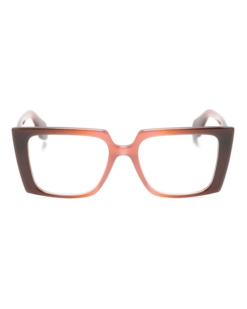 GIGI STUDIOS Thrive square-frame glasses - Braun Braun