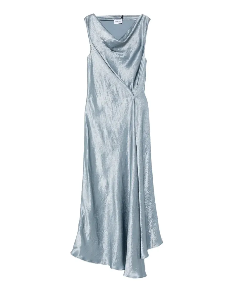 MARELLA Libero cowl-neck draped maxi dress - Blau Blau