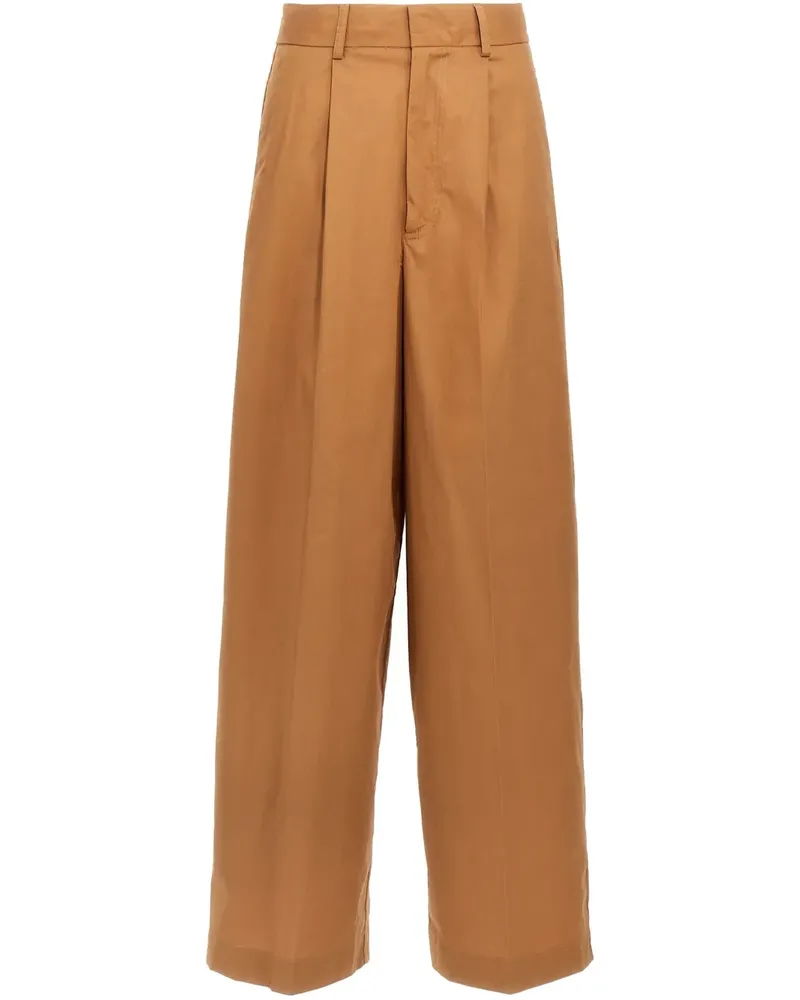 NUDE Hose mit weitem Bein - Braun Braun