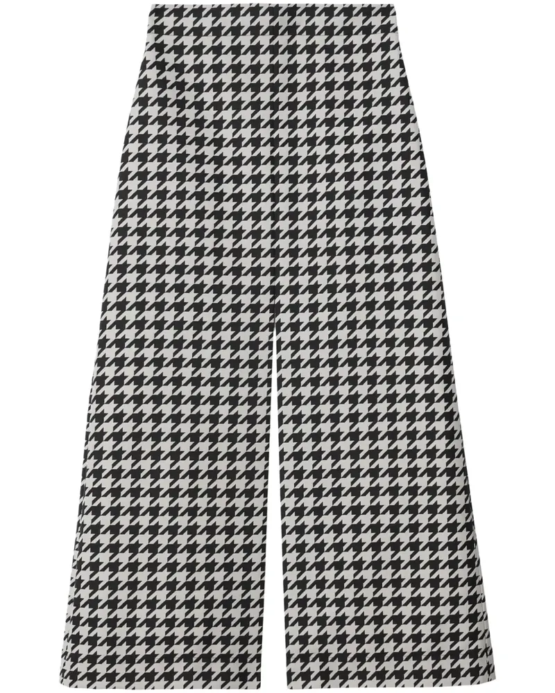 Burberry Rock mit Hahnentrittmuster - Schwarz Schwarz