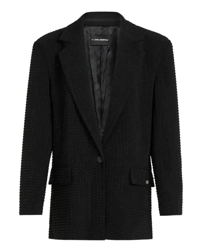 Karl Lagerfeld Blazer mit Strass - Schwarz Schwarz