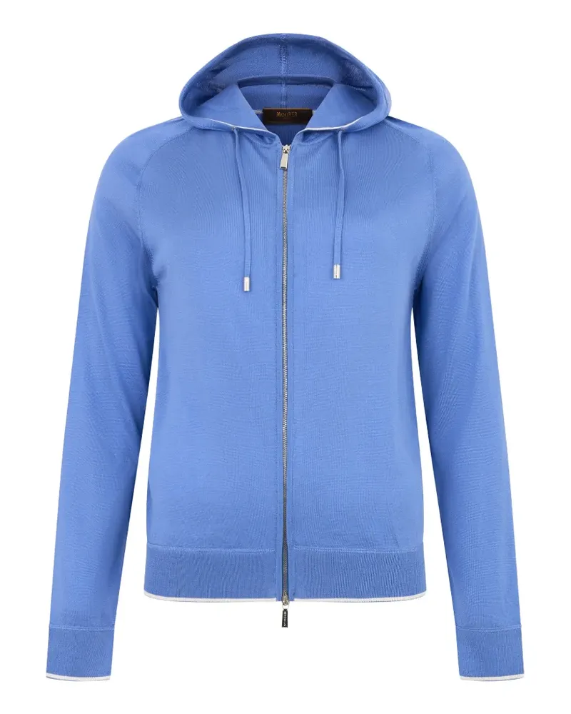 MOORER Nivola zip-up drawstring cardigan - Blau Blau