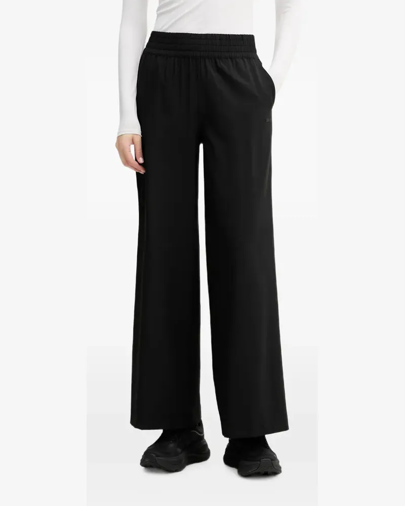 DKNY high-rise wide-leg trousers - Schwarz Schwarz