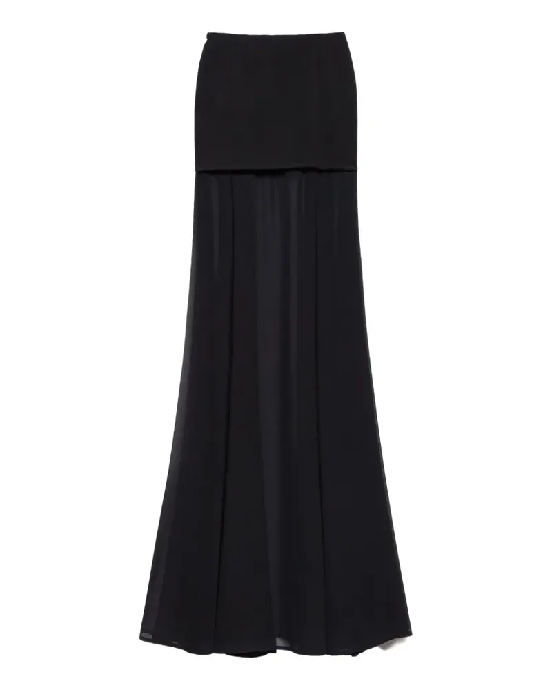 Aniye By Lavinia layered maxi skirt - Schwarz Schwarz