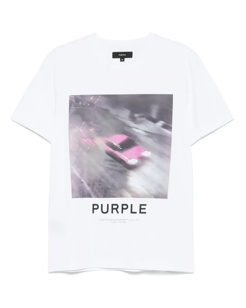 PURPLE BRAND Clean T-Shirt aus Jersey - Weiß Weiß