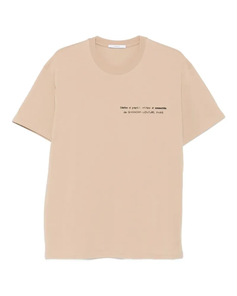 Givenchy T-Shirt mit Logo-Print - Nude Nude