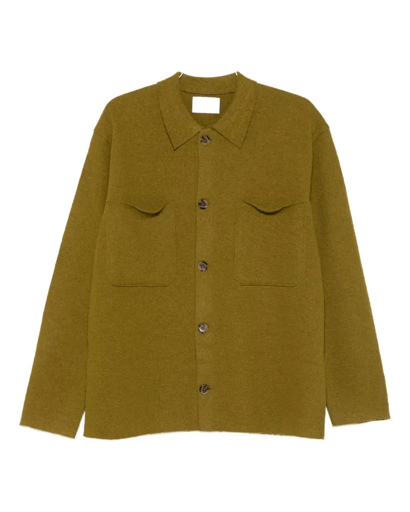 NN 07 Jonas wool shirt jacket - Gelb Gelb