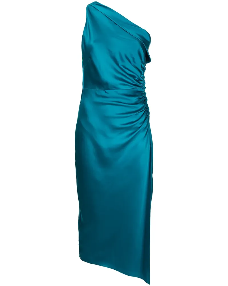 mason by michelle mason Seidenkleid mit gerafftem Detail - Blau Blau