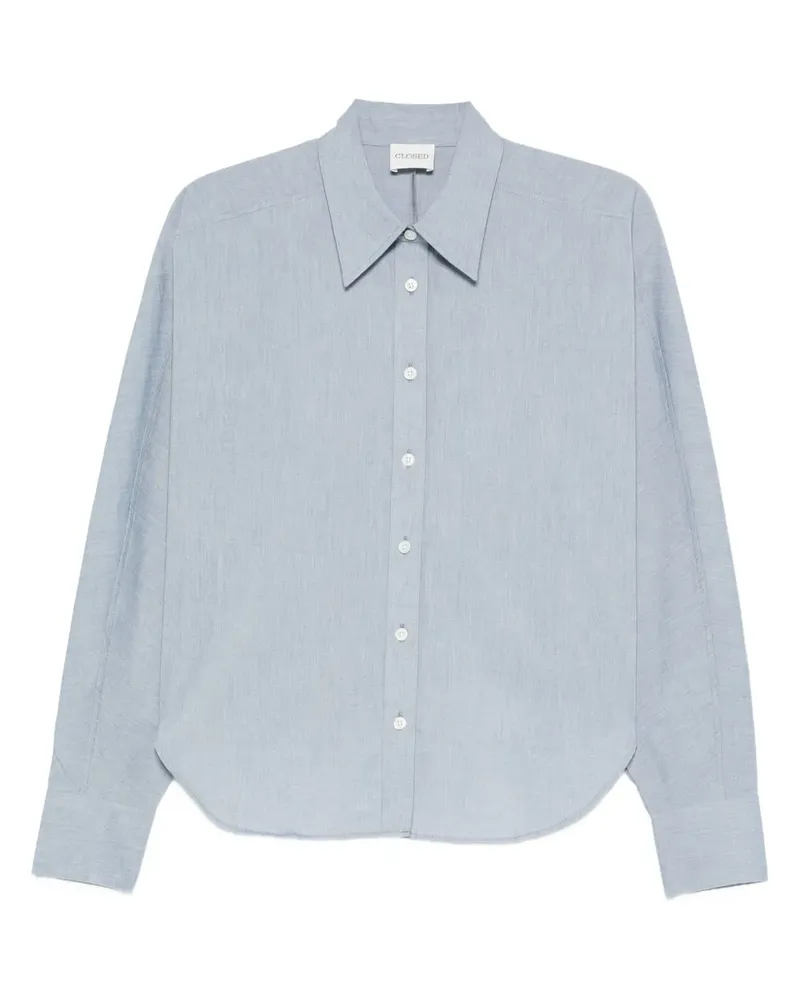 Closed Hemd mit abgerundetem Saum - Blau Blau