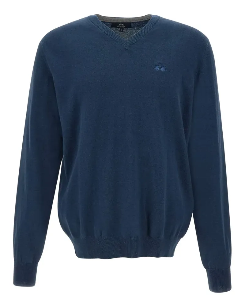 La Martina Pullover mit V-Ausschnitt - Blau Blau