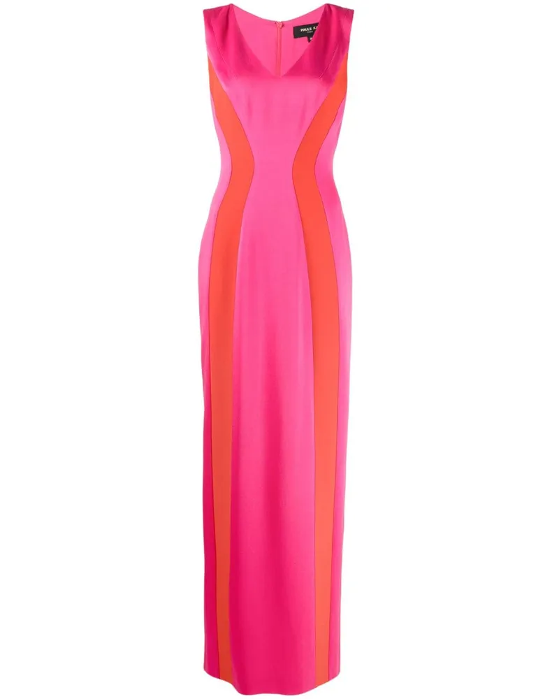 Paule Ka Maxikleid in Colour-Block-Optik Rosa