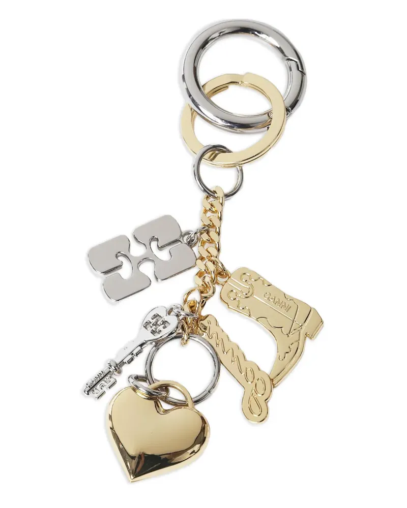 Ganni Schlüsselanhänger mit poliertem Finish - Silber Silber