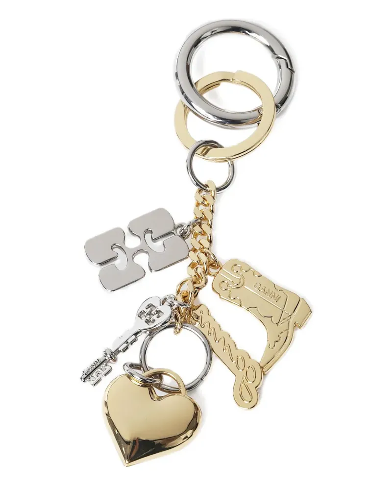 Ganni Schlüsselanhänger mit poliertem Finish - Silber Silber