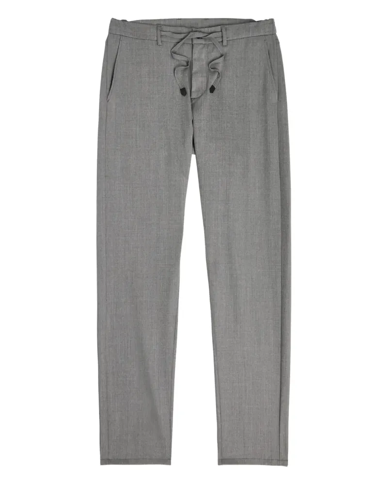 Canali drawstring tapered trousers - Grau Grau