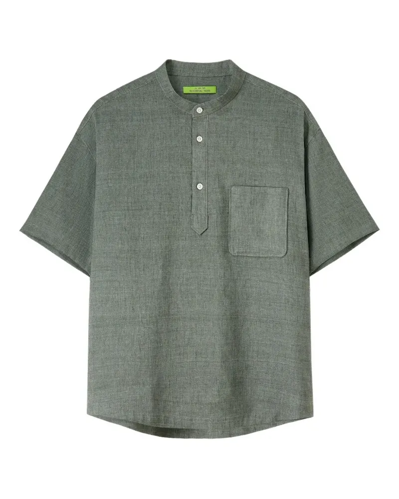 Shanghai Tang Tang short-sleeved polo shirt - Grün Grün