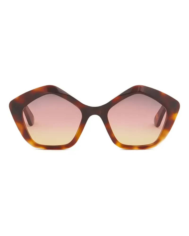 Marni Eluvi hexagonal sunglasses - Braun Braun