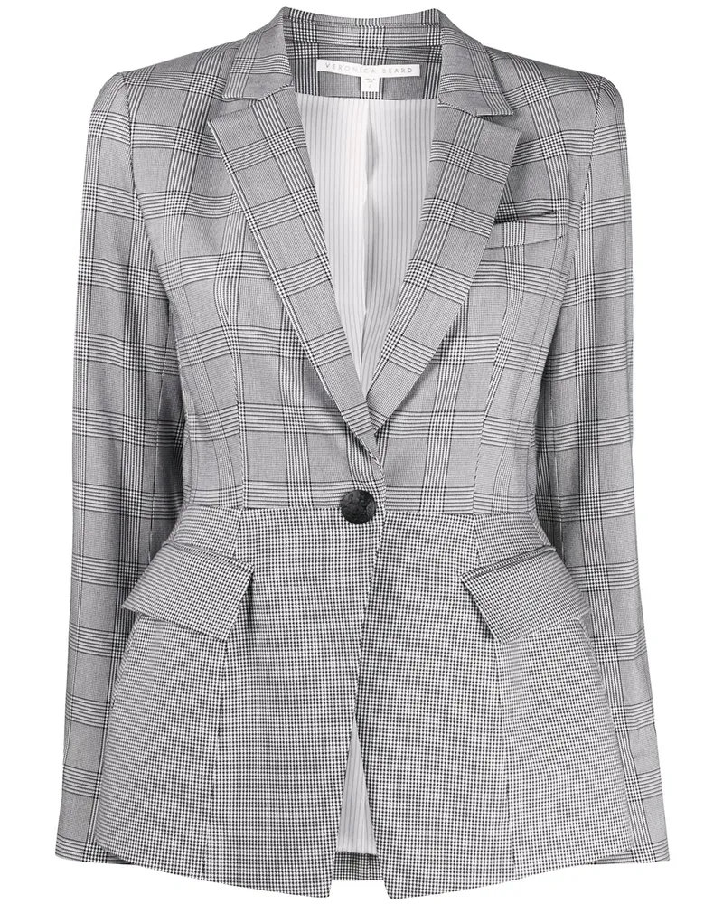 Veronica Beard Karierter 'Suri' Blazer - Schwarz Schwarz