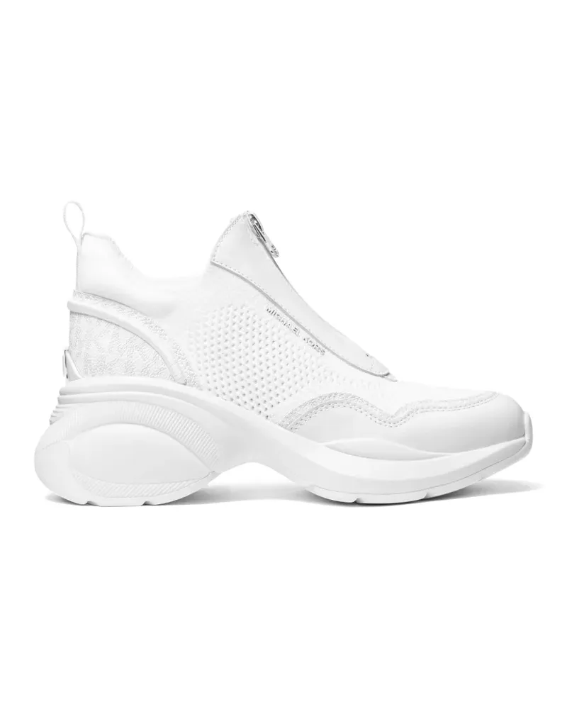 Michael Kors Zuma zip-up sneakers - Weiß Weiß