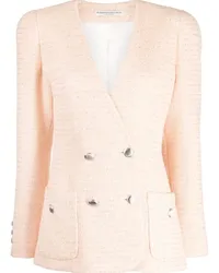 Alessandra Rich Blazer mit Pailletten Rosa