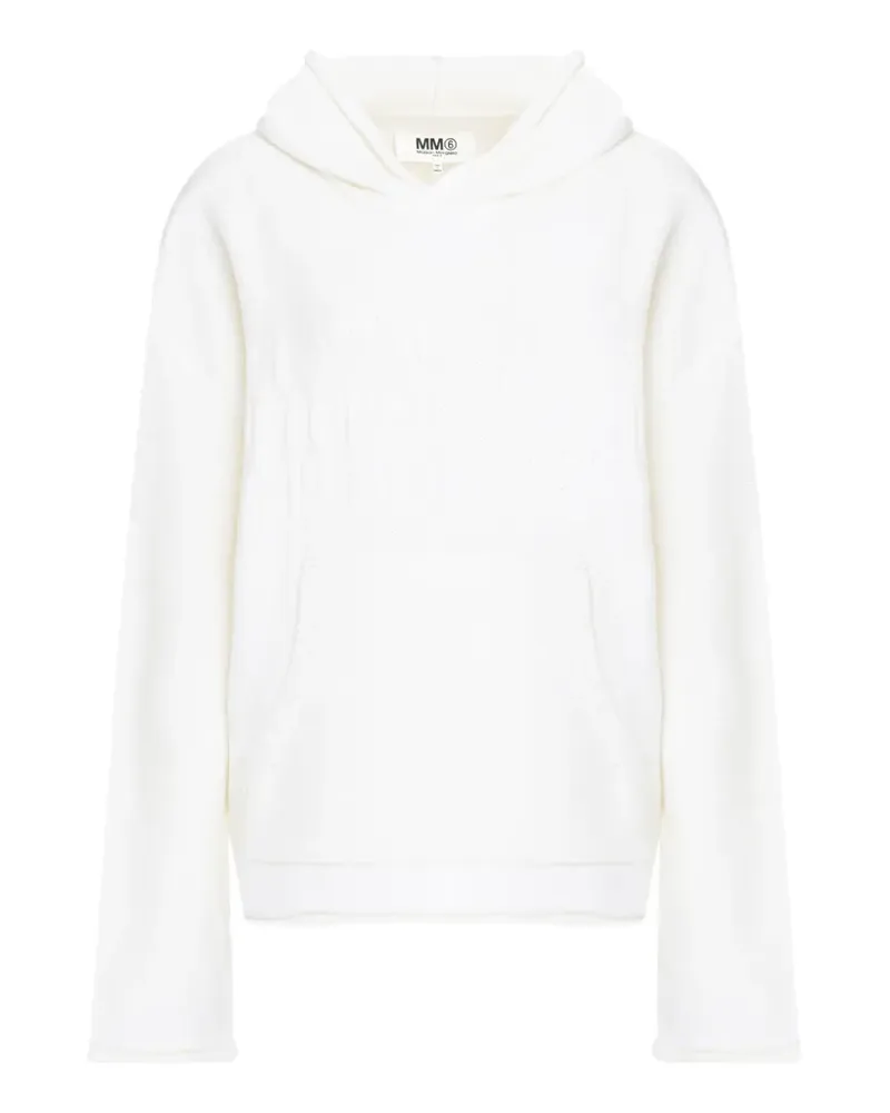 Maison Margiela pockets knitted hoodie - Weiß Weiß