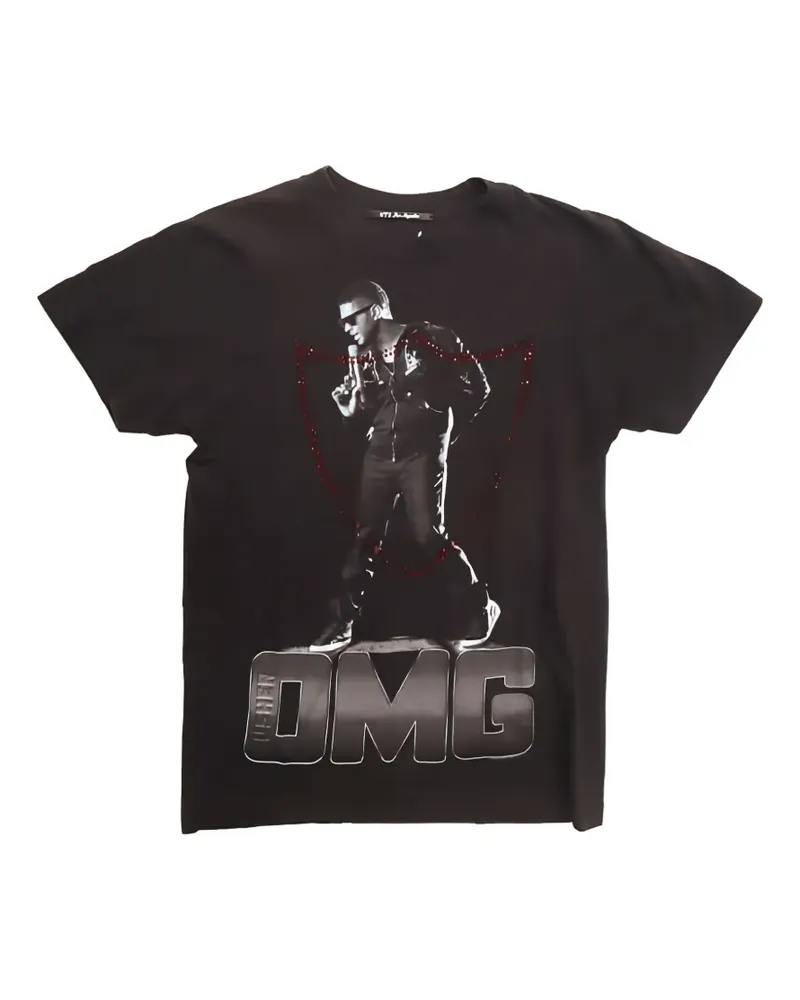 HTC Hollywood Trading Company T-Shirt mit grafischem Print - Schwarz Schwarz