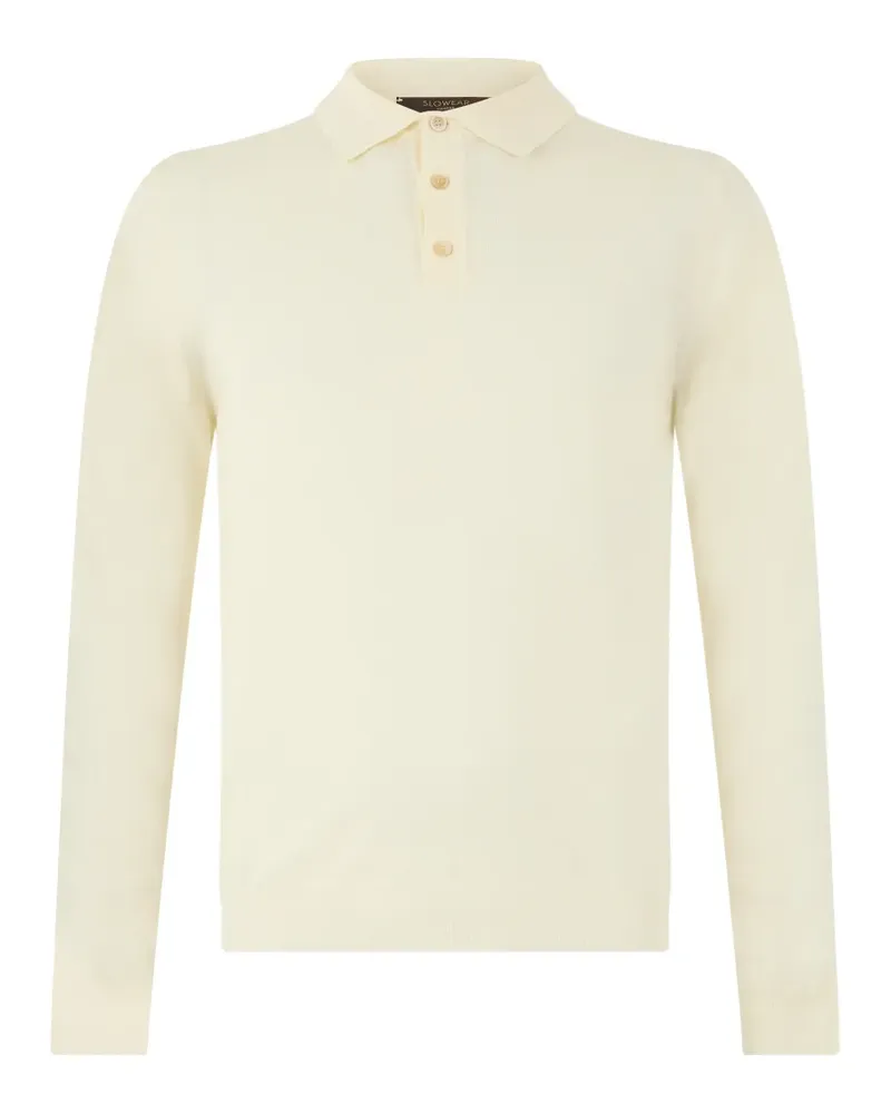 Slowear Langärmeliges Poloshirt - Nude Nude