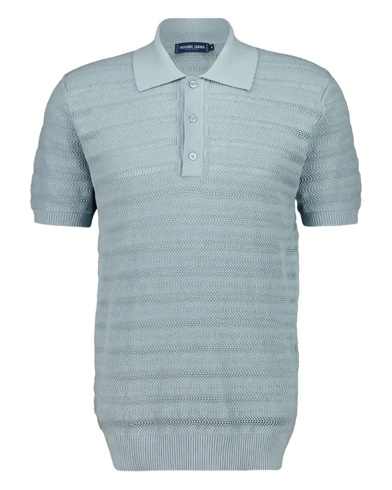 Frescobol Carioca Vidal button-up polo - Blau Blau