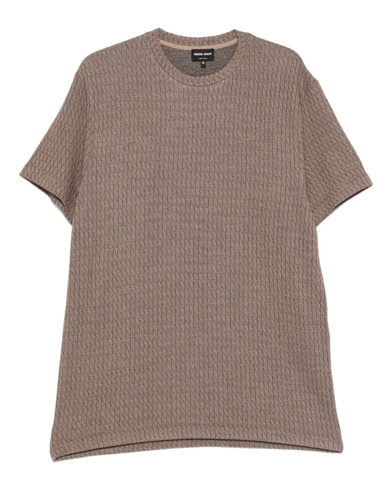 Giorgio Armani Gemustertes T-Shirt - Braun Braun