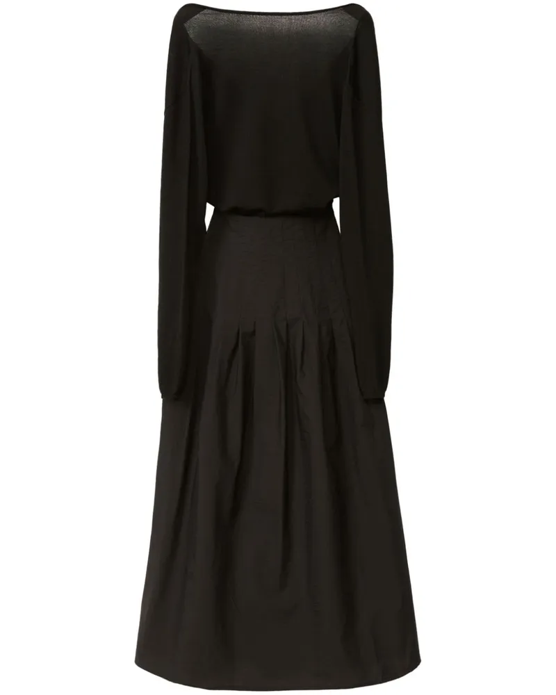 Fabiana Filippi Ausgestelltes Kleid - Schwarz Schwarz