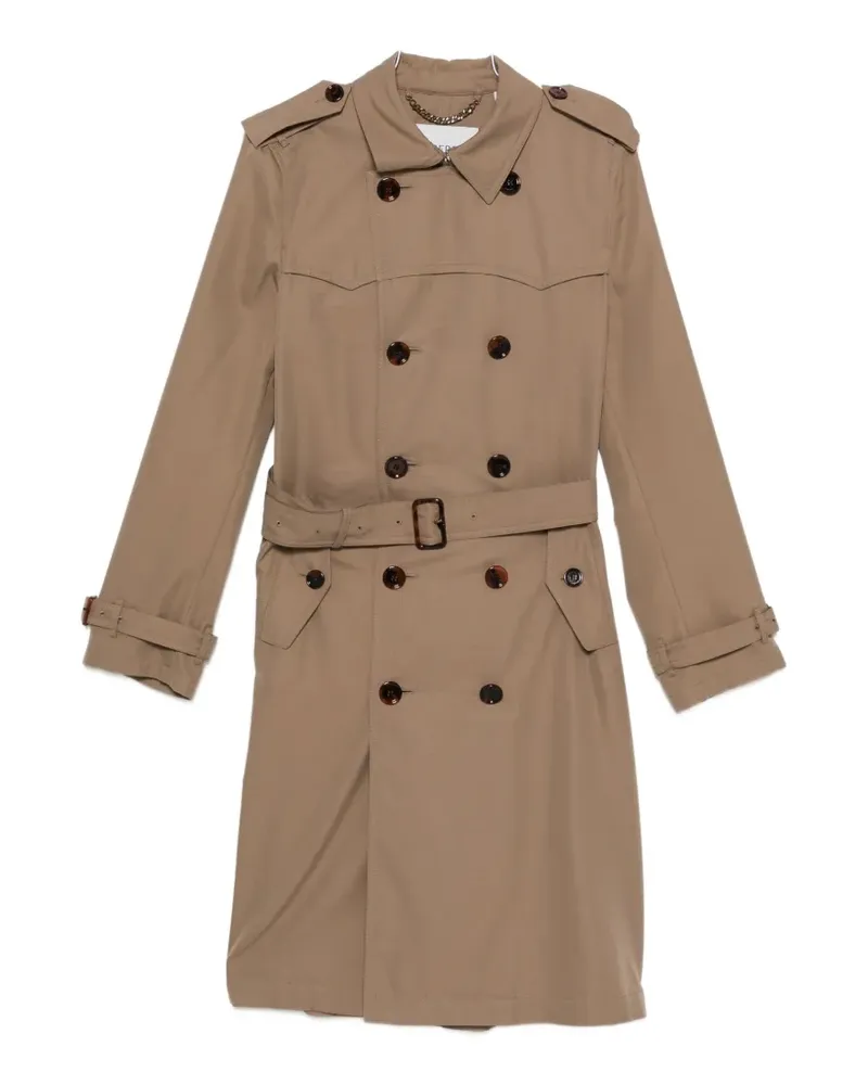 Burberry double-breasted belted trench coat - Braun Braun