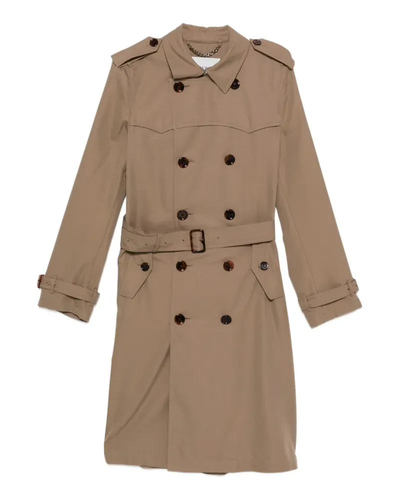 Burberry double-breasted belted trench coat - Braun Braun