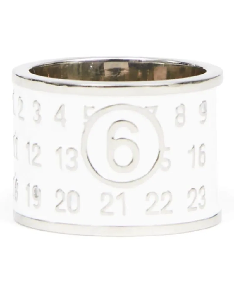 Maison Margiela Numeric Minimal Signature Ring Silber