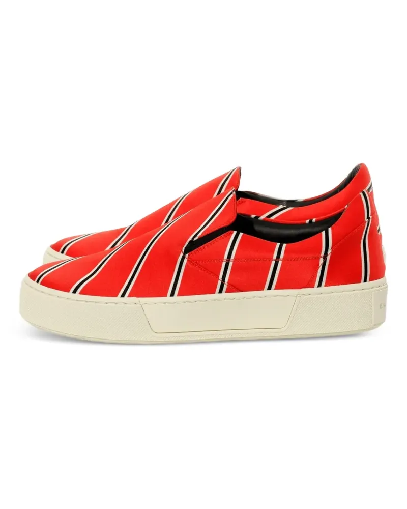 Balenciaga striped slip-ons - Rot Rot