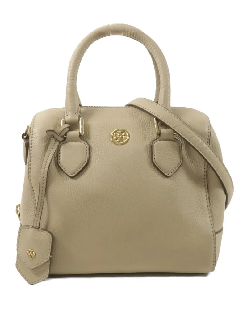 Tory Burch pebbled leather tote bag - Nude Nude