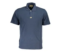 Poloshirt mit Logo-Stickerei - Blau