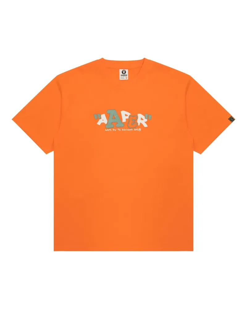 BAPE T-Shirt mit Print - Orange Orange