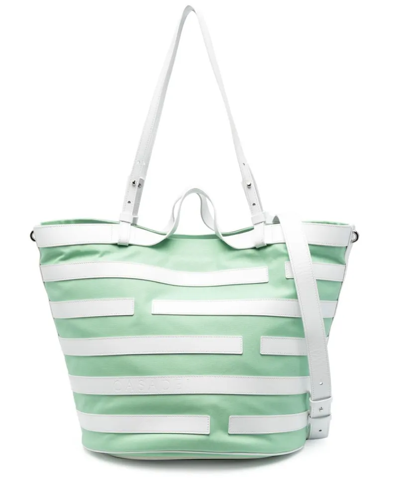Casadei Gestreifte Tasche - Grün Grün