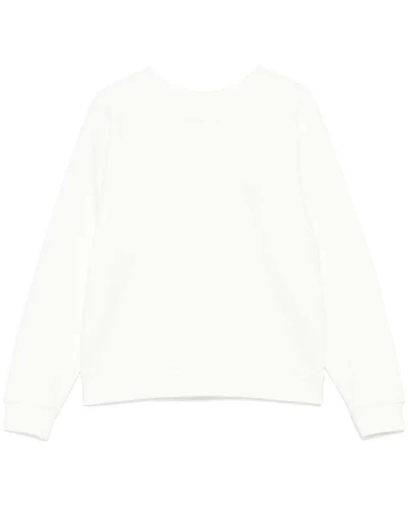 forte_forte Sweatshirt mit Logo-Patch - Weiß Weiß