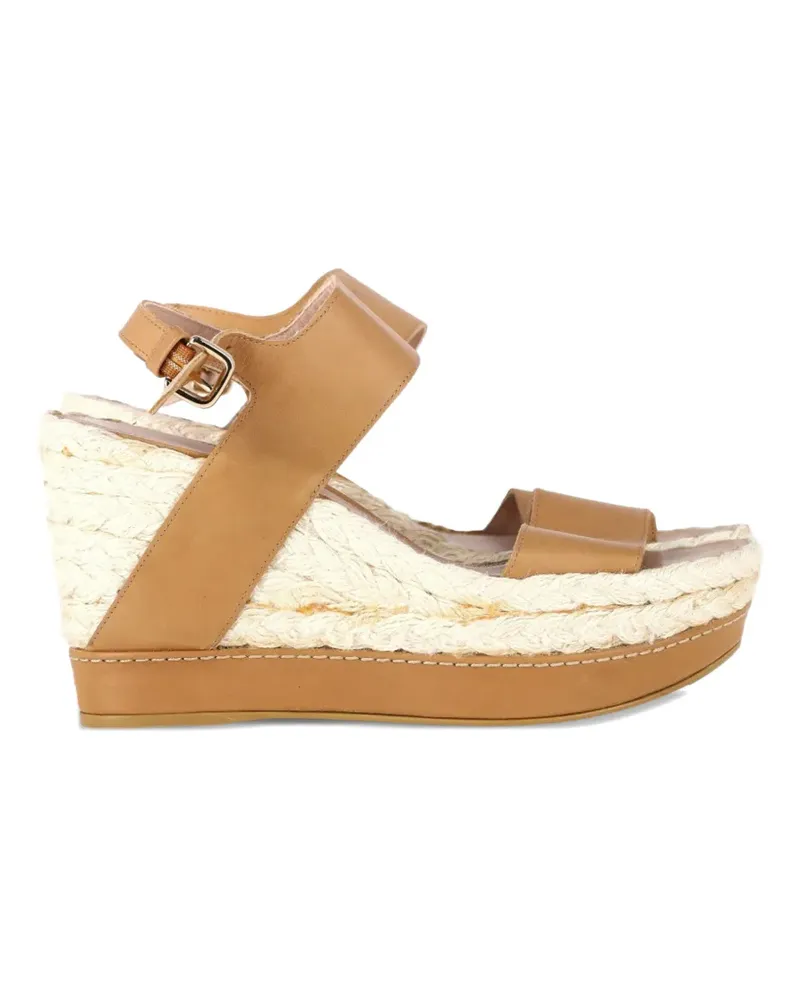 Stuart Weitzman wedge sandals - Nude Nude