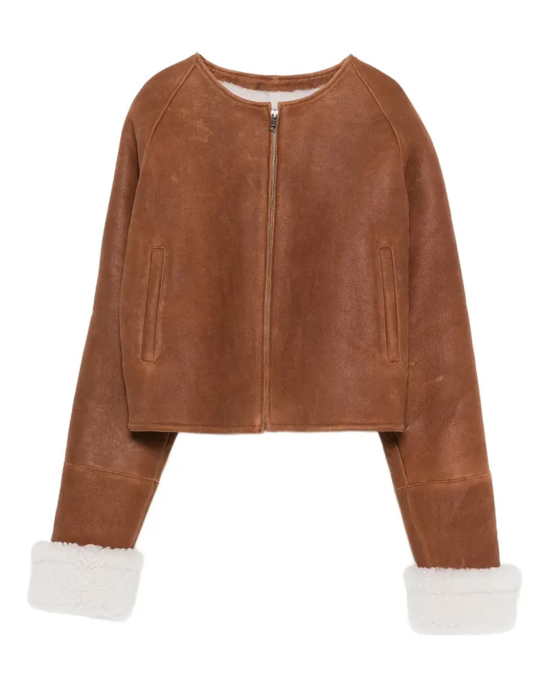 Manokhi Jacke mit Kontrastdetails - Braun Braun