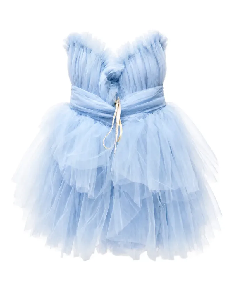 BRONX AND BANCO Gerüschtes Minikleid aus Tüll - Blau Blau