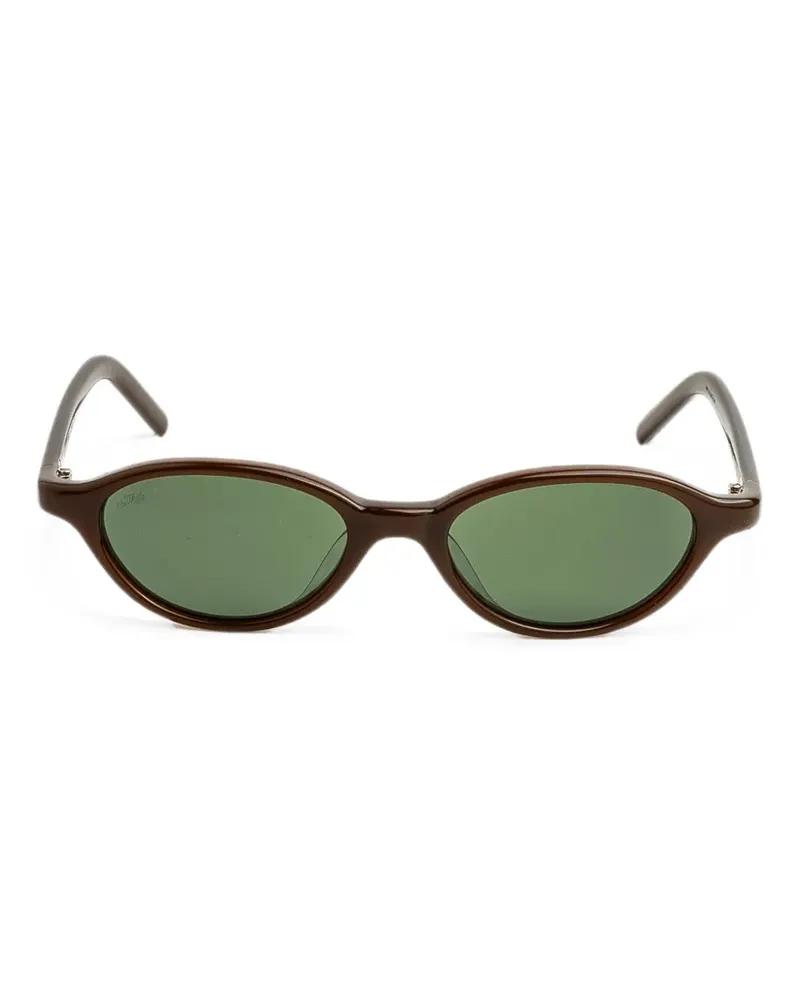 AKILA Alien oval-frame sunglasses - Braun Braun