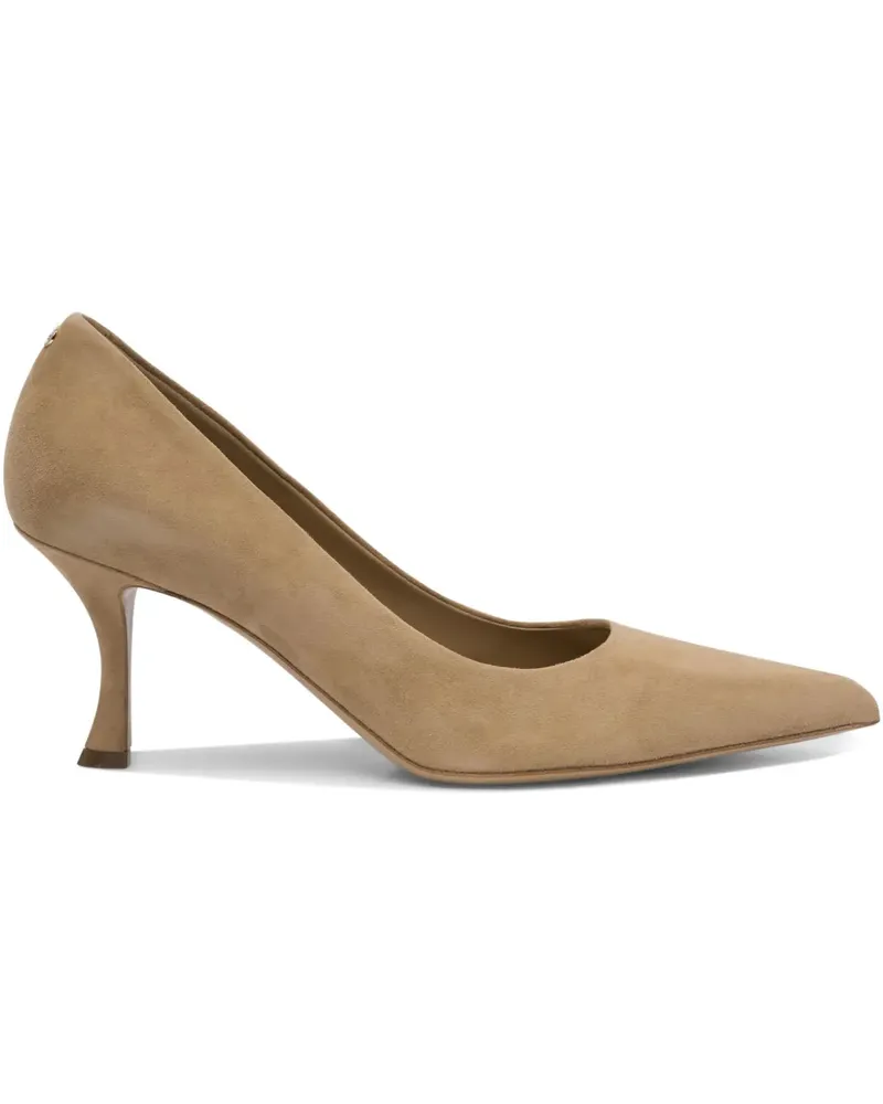 Ferragamo Pumps aus Wildleder 70mm - Nude Nude