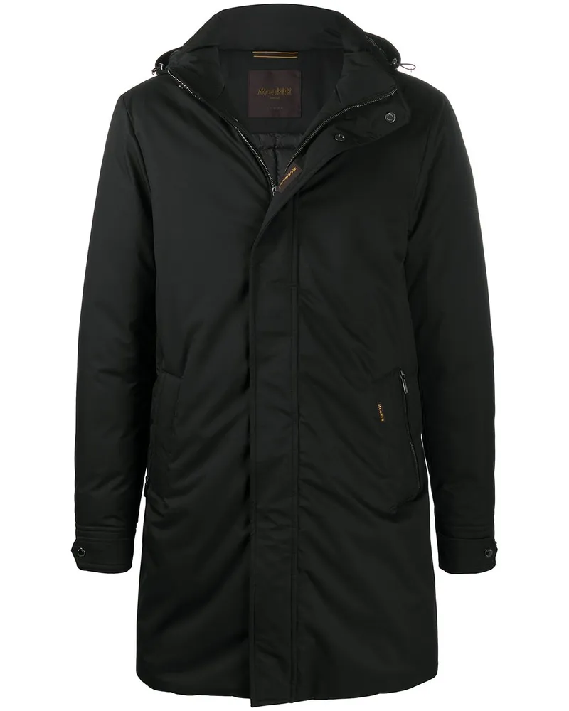 MOORER Parka mit Kapuze - Schwarz Schwarz