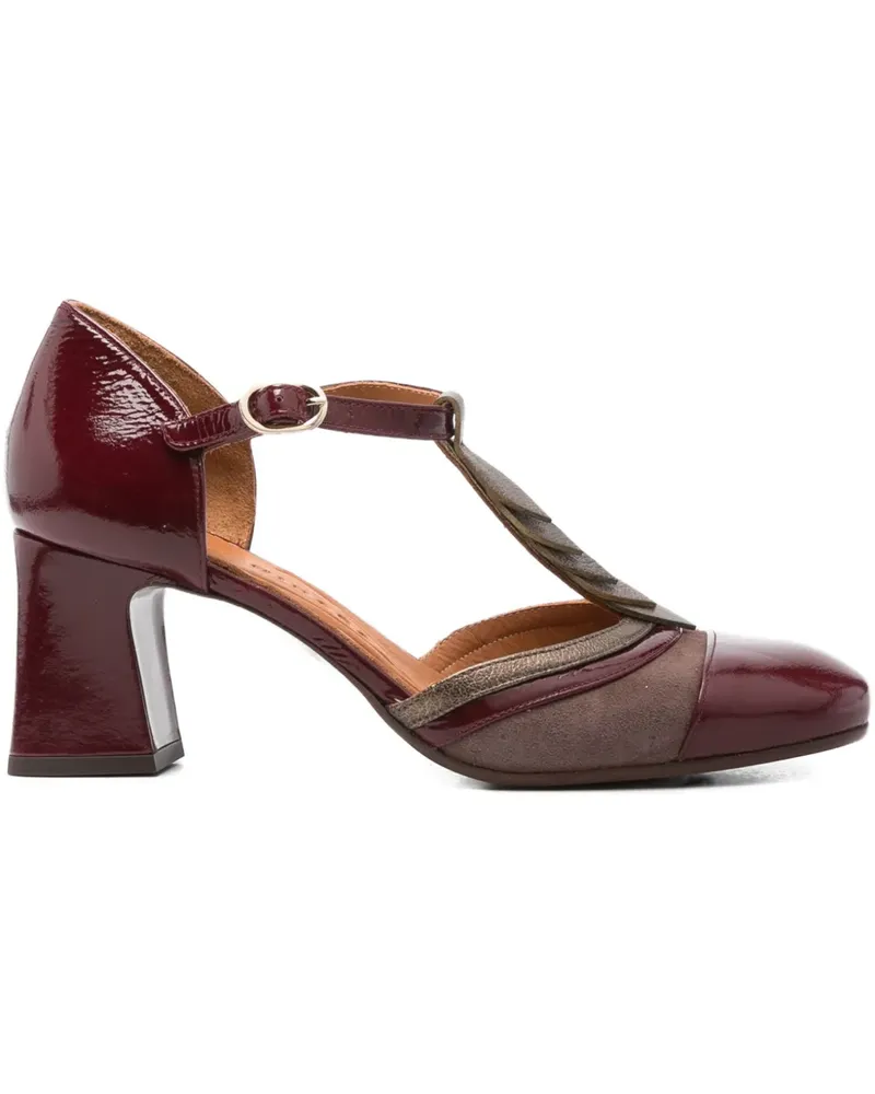 Chie Mihara Pumps mit Blockabsatz 70mm - Rot Rot
