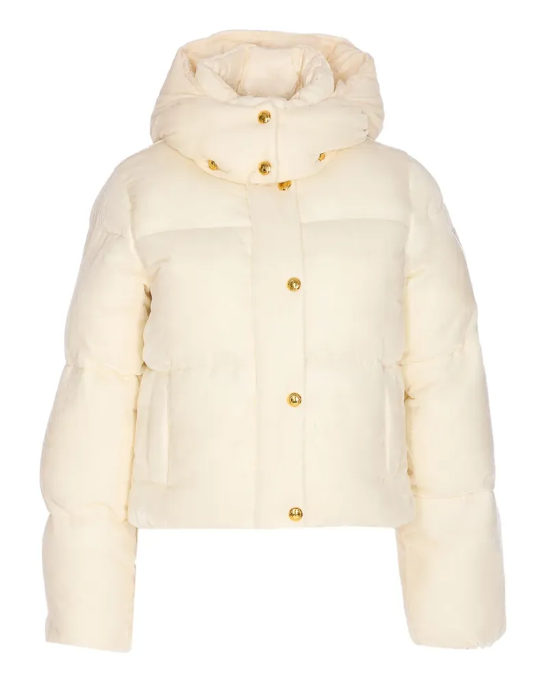 Elisabetta Franchi Gesteppte Samtjacke - Weiß Weiß