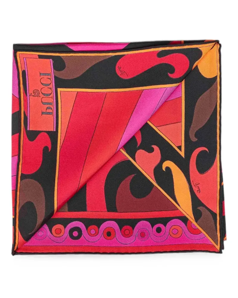 Emilio Pucci Iride-print silk scarf - Schwarz Schwarz